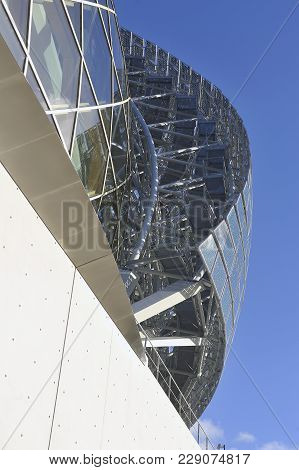 Boulogne-billancourt, France - December 28, 2017: The Seine Musical Is A Set Of Buildings Devoted To