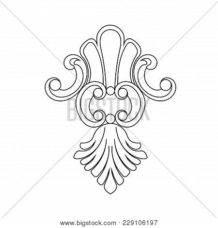 Black vintage ornament, baroque ornament, scroll ornament, engraving ornament, border ornament, floral ornament, retro pattern, antique pattern, style acanthus pattern, foliage pattern, swirl pattern decorative pattern, filigree pattern. vector