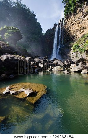 Laxapana Falls Is 126 M High And The 8th Highest Waterfall In Sri Lanka And 625th Highest Waterfall 