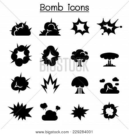 Bomb & Explosion Icon Set Vector Illustration Graphic Design