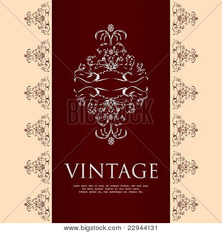 Floral vintage background