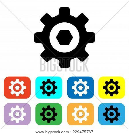 Setting Icon Vector. Cog Vector Icon. Gear Icon Vector. Tools Icon