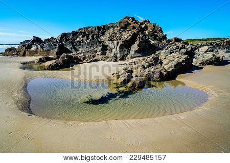 Narin Strand Is A Beautiful Large Beach On The Coast Of Ireland In County Donegal.