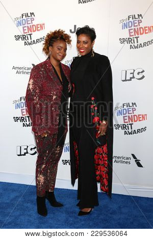 LOS ANGELES - MAR 3:  Dee Rees, Sarah M Broom_ at the 2018 Film Independent Spirit Awards at the Beach on March 3, 2018 in Santa Monica, CA
