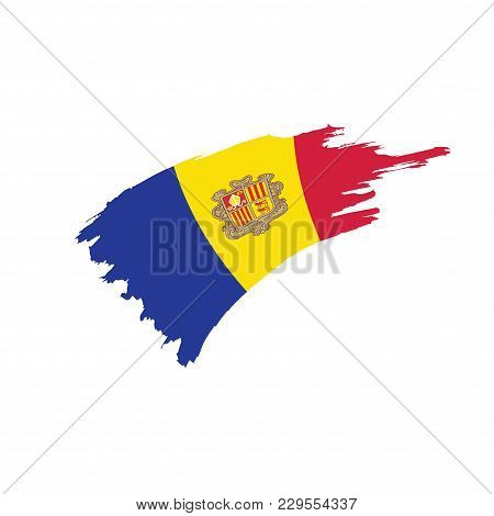Andora Flag, Vector Illustration On A White Background