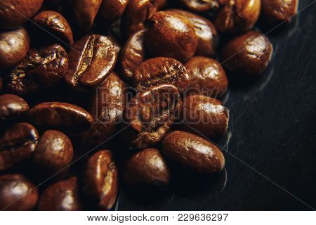 Coffee Beans Macro Photo, Coffee Wallpaper Closeup