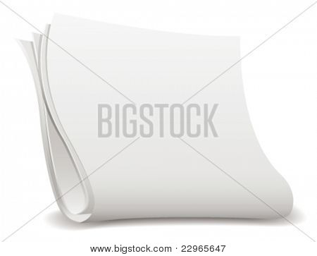 Journal vierge. Vector