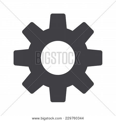 Setting Icon Vector, Tools, Cog, Gear Sign Isolated On White Background. Help Options Account Concep