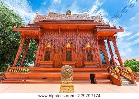 Nakhonratchasima, Thailand - July 1, 2017 : Wat Tha Sila At Buddha Temple Chaliang, Khon Buri Distri