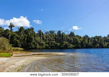 View Of Okarito Lagoon, West Coast Of New Zealand