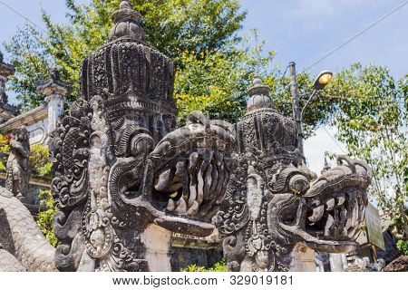 Details of the temple of Pura Penataran Agung Lempuyang. In Bali, Indonesia