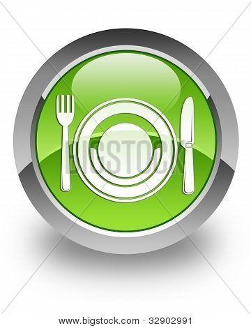 Food glossy icon
