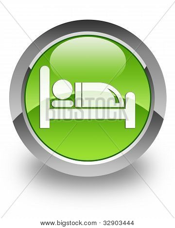 Hotel glossy icon