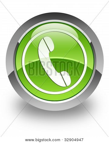Phone glossy icon