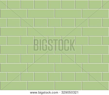 Abstract Seamless Rectangle Pattern. Top View Of Orange Cobblestone Street Pavement. Concrete Square