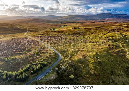 Aerial View From Glengesh Pass By Ardara, Donegal, Ireland