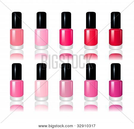 Conjunto de 10 esmaltes