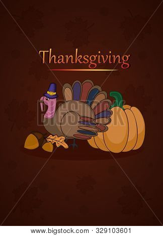 Thanksgiving Card Giving, Grateful Illustration Vector Eps 10