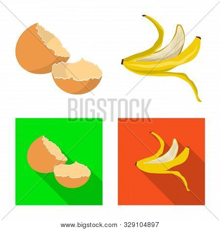 Vector Design Of Refuse And Junk Sign. Collection Of Refuse And Waste Stock Vector Illustration.