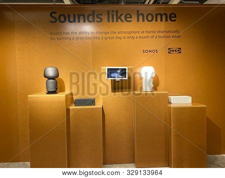 Orlando, Fl/usa -10/19/19:sonos Speakers On Display At Ikea.  Sonos Is An American Consumer Electron
