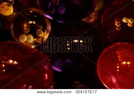 Abstract Texture, Color Balls Of Hydrogel For The Background. Hydrogel Beads.