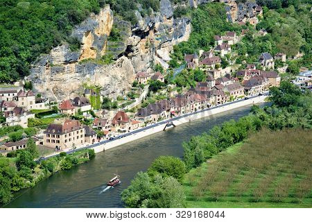 Panorama Of La Roque Gaillac Village Of France