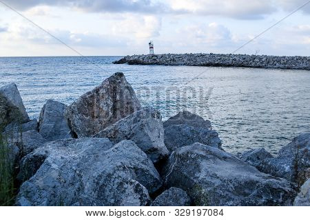 View Of The Black Sea From The Shore Of Agva . Turkey