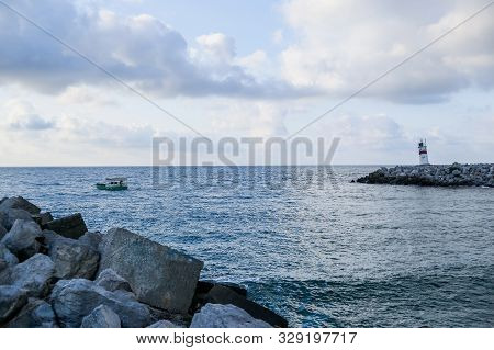 View Of The Black Sea From The Shore Of Agva . Turkey