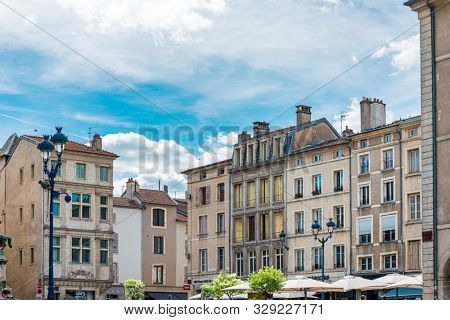 NANCY, FRANCE - June 23, 2018: Antique building view in Old Town Nancy, France