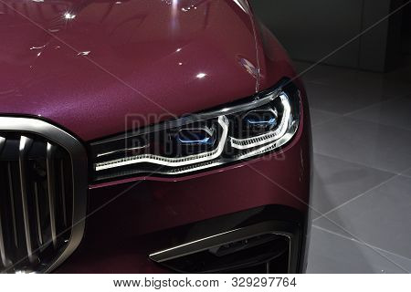 Frankfurt, Germany, September 11-2019: Bmw X7 Iaa 2019