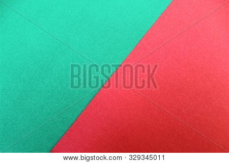 Red-green Abstract Background. Flag, Paper, Opposite.the Flag Of The Rear Substrate.