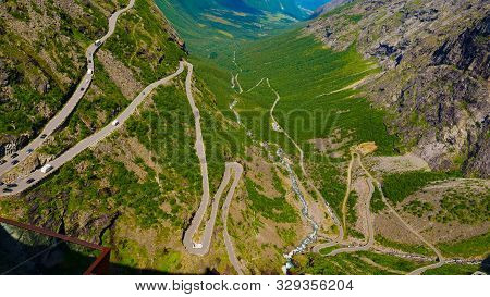 Trollstigen Mountain Road In Norway