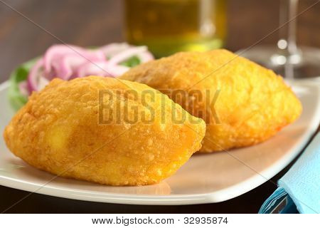 Papa Rellena (plněné brambory)