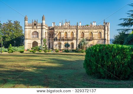 Dadiani Palaces Historical And Architectural Museum Located Inside A Park In Zugdidi, Georgia.