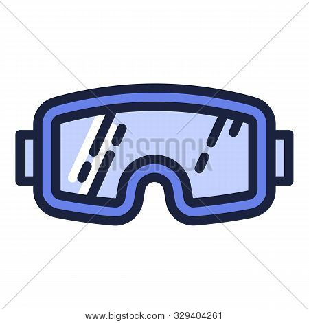 Ski Sunglasses Mask Icon. Outline Ski Sunglasses Mask Vector Icon For Web Design Isolated On White B
