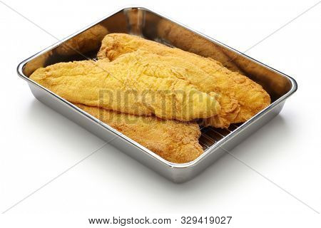 fried catfish on sheet pan