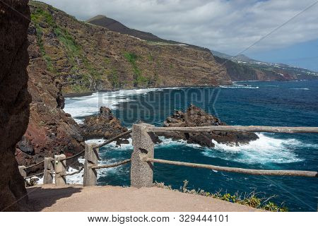 Point Of View Of The Beach Of Nogales, La Palma