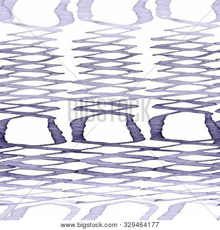 Black And White Snake Seamless Pattern. Watercolor Hand Drawn Python Print.  Cobra Skin Exotic Textu