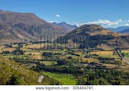 Valley View From Crown Range Road Cardrona, New Zealand