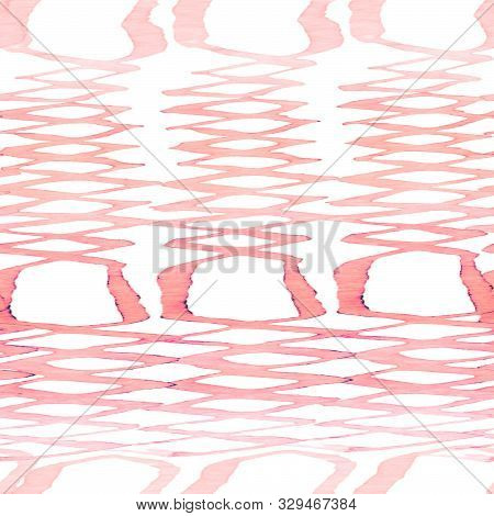 Ochre Orange Snake Seamless Pattern. Watercolor Hand Drawn Python Print.  Cobra Skin Exotic Texture.