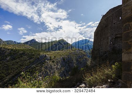 Stari Bar (old Bar), Montenegro, The Different Mountain And Suburb View From The Walls Of The Ancien