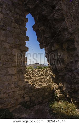 Stari Bar (old Bar), Montenegro, The Different View Of The Ancient City Fortress, An Open-air Museum