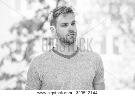 Sportswear Fashion. Health And Fitness. Sportsman Outdoor In Summer Day. Relax After Bodycare Workou