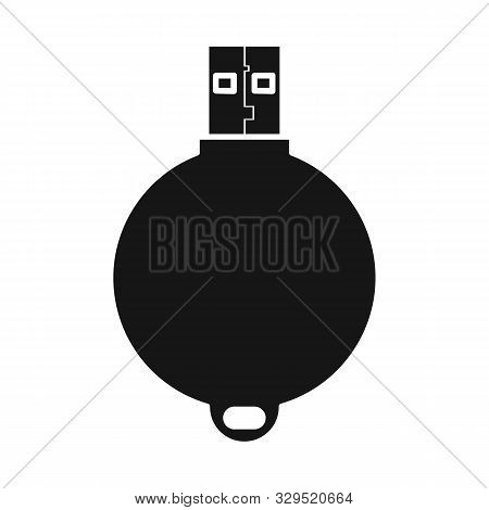 Isolated Object Of Usb And Memory Symbol. Web Element Of Usb And Ram Vector Icon For Stock.