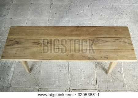 Old Wooden Chair Alone On The Floor, Stock Photo