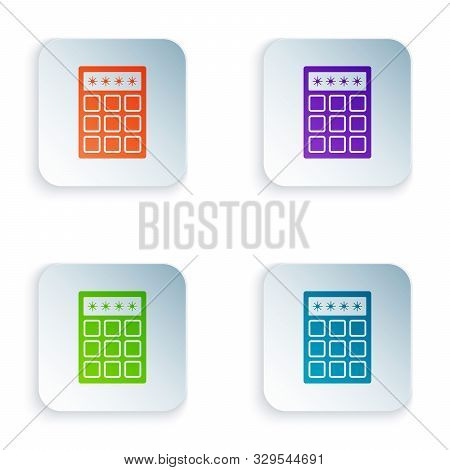 Color Password Protection And Safety Access Icon Isolated On White Background. Security, Safety, Pro