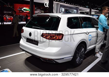 Frankfurt, Germany, September 09-2019: Vw Passat Gte Variant Iaa 2019