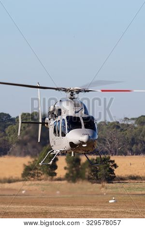 Tyabb, Australia - March 9, 2014: Royal Australian Navy (ran) Bell 429 Helicopter N49-049 Operated B