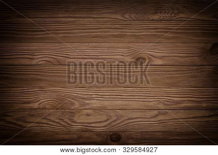 Atural Wooden Timber, Table Surface. Light Brown Painted Hardwood Boarded Wall