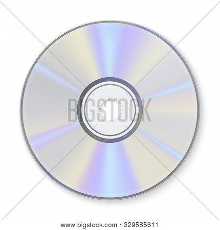 Compact Disc, Information Storage Realistic Vector Illustration